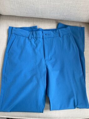 Boys Classic Flat-Front Pants in Bright Blue